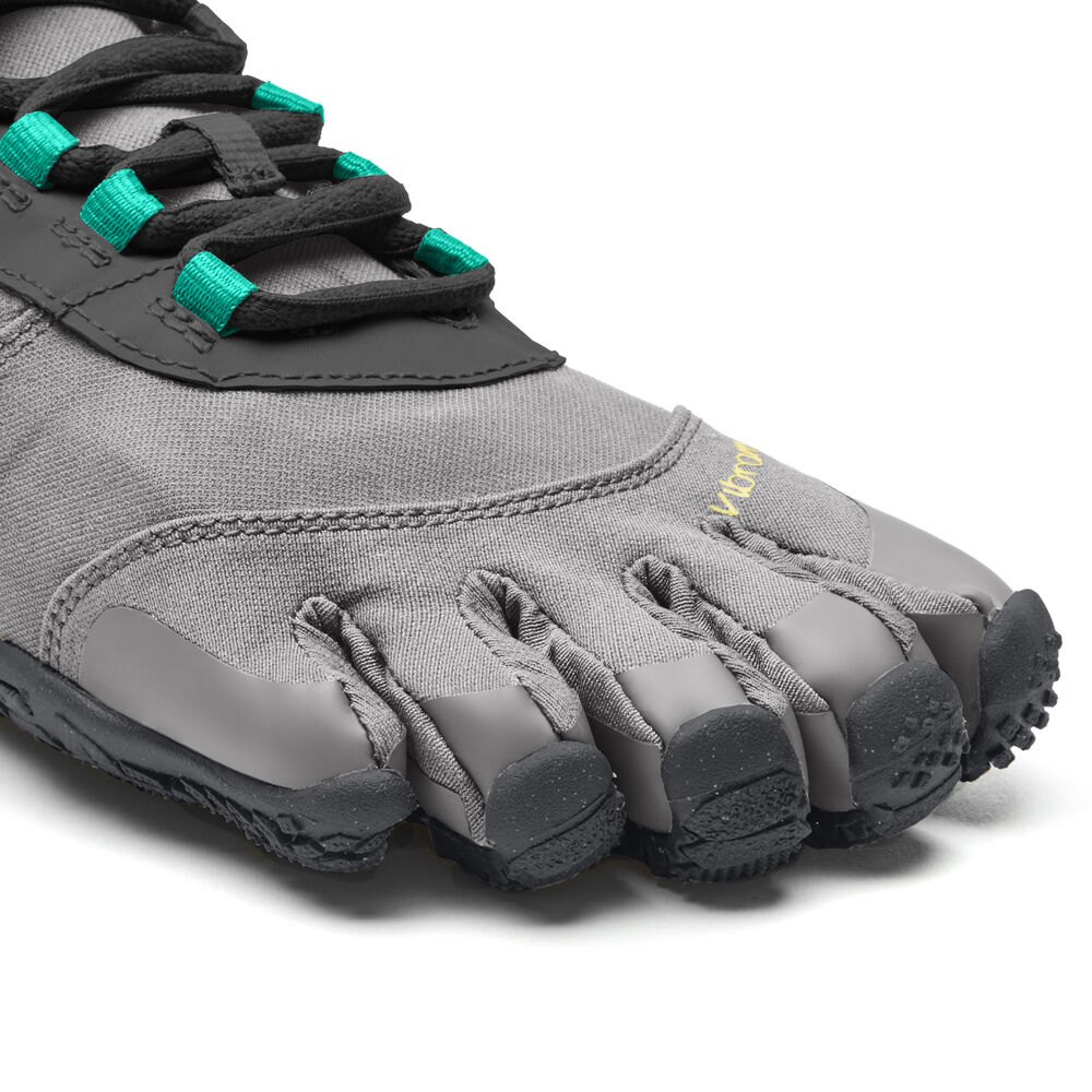 Zapatos De Trail Mujer Negros/Grises/Verdes - FiveFingers V-Trek Insulated - TXVHPM-496
